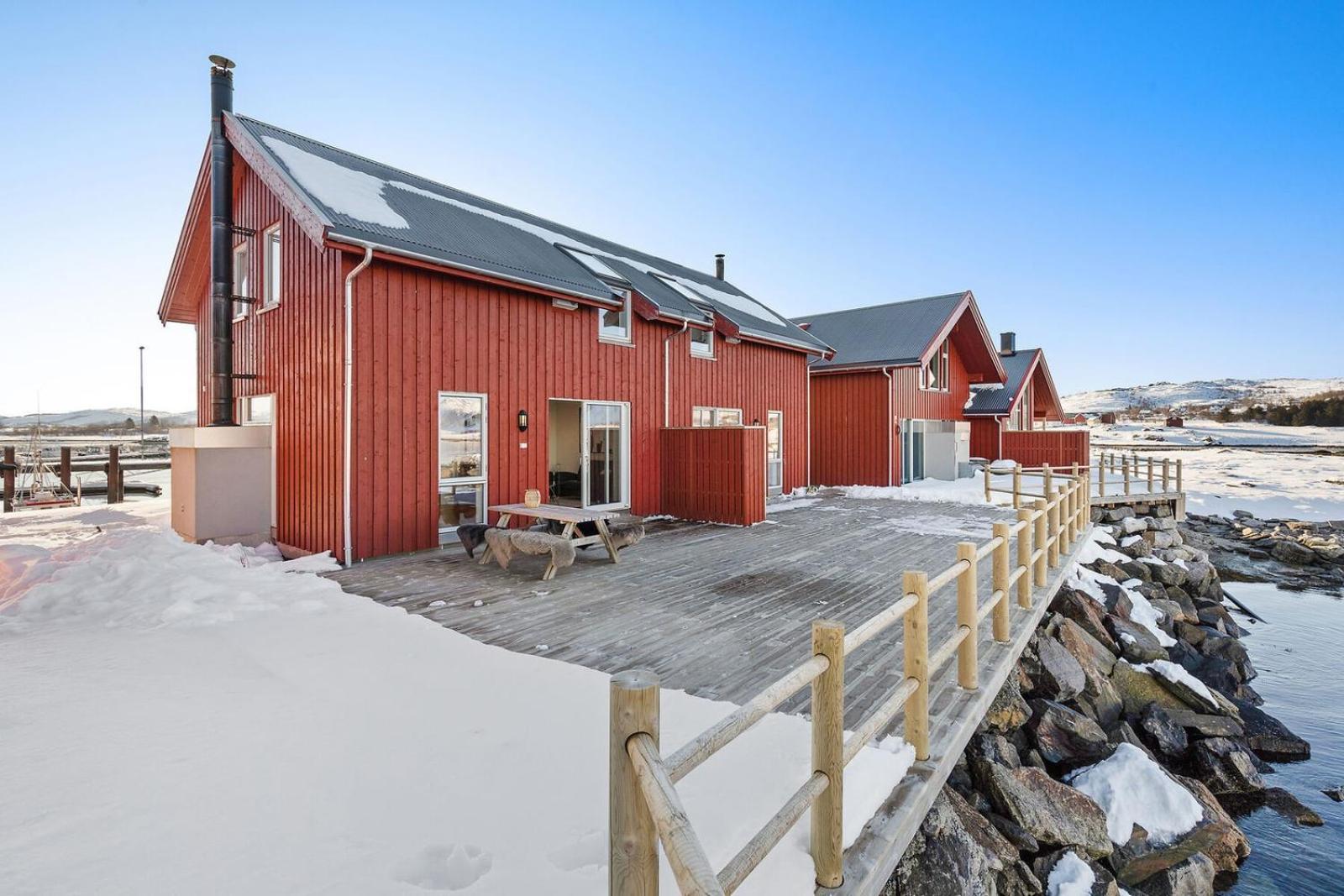 Nappstraumen Seafront Cabin, Lilleeid 68 Gravdal  エクステリア 写真