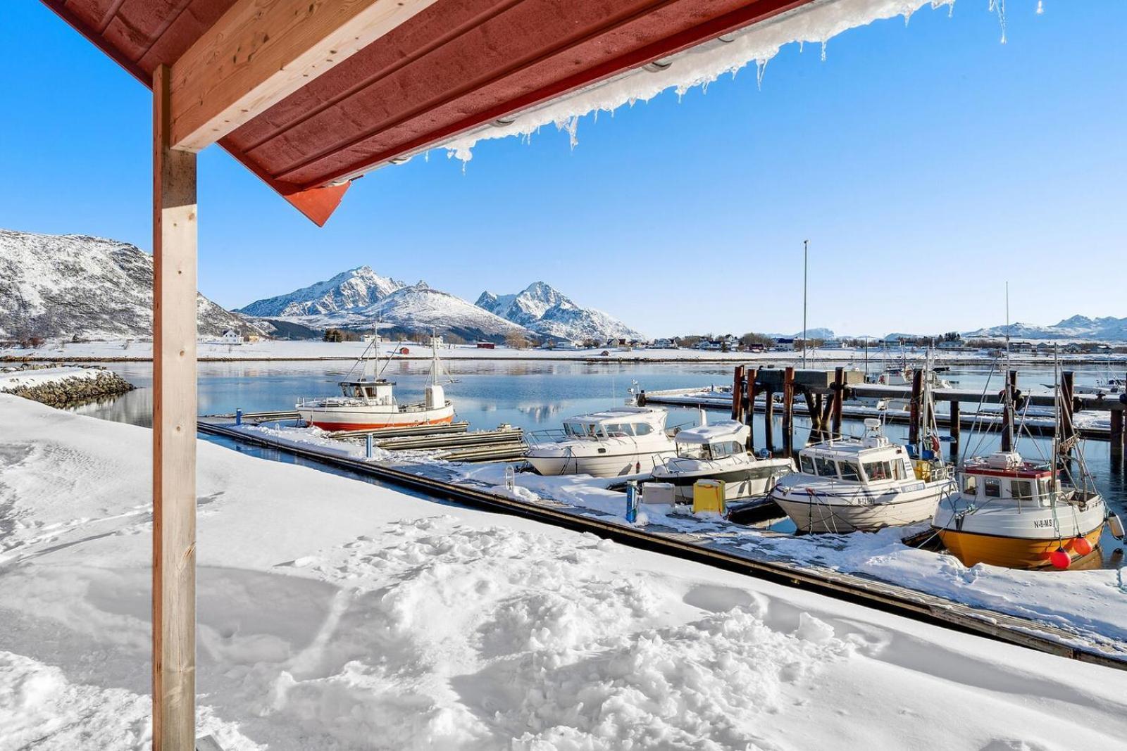 Nappstraumen Seafront Cabin, Lilleeid 68 Gravdal  エクステリア 写真