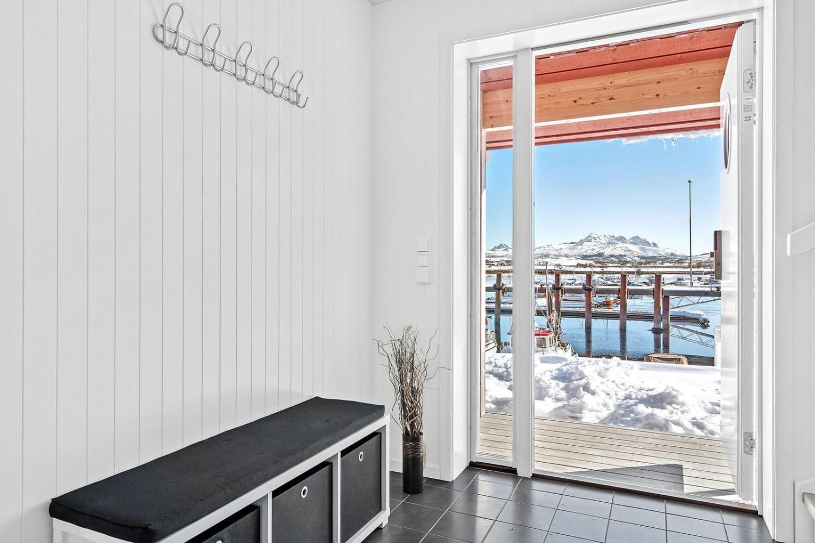 Nappstraumen Seafront Cabin, Lilleeid 68 Gravdal  エクステリア 写真