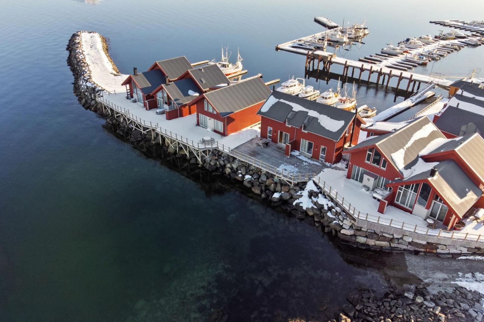 Nappstraumen Seafront Cabin, Lilleeid 68 Gravdal  エクステリア 写真